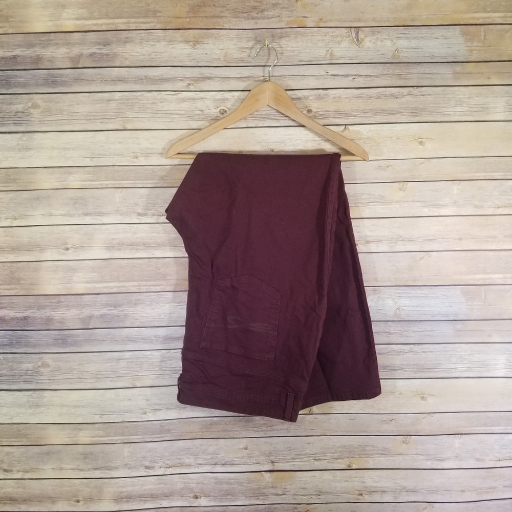 Style&Co Denim Slim Leg Jeans Size 22W Burgandy